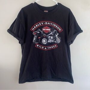 Harley Davidson Uke Wisconsin 100% cotton large TShirt